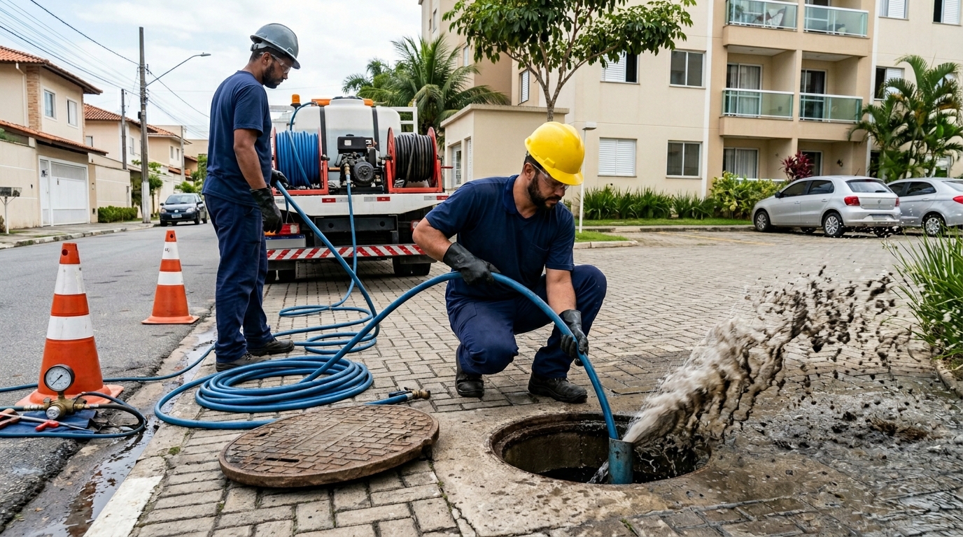 Desobstrução com Alta Pressão em Ribeirão Preto‑SP
